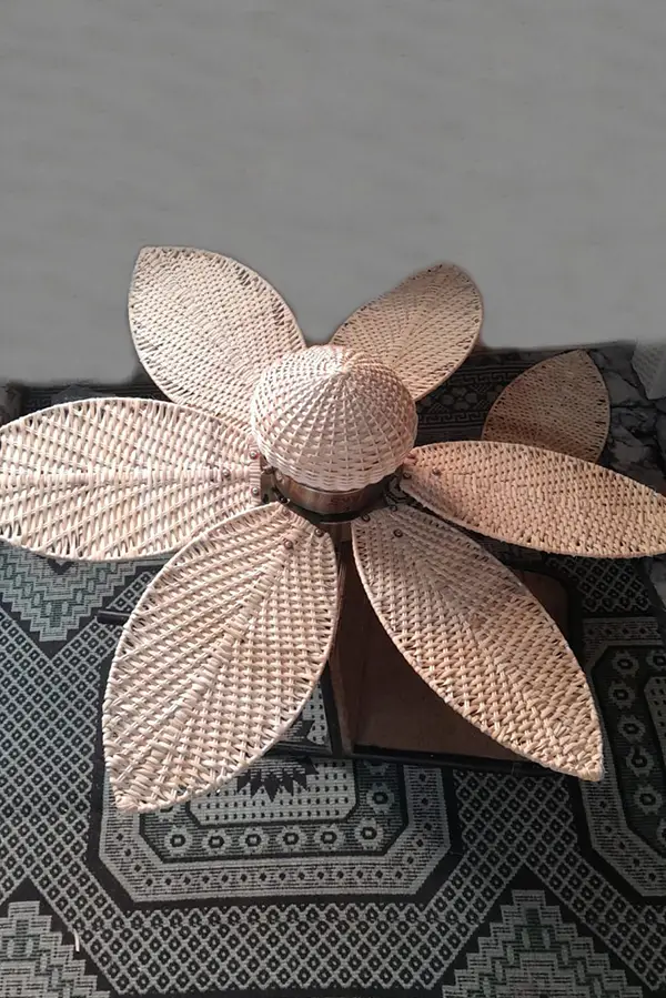 Bambu Rattan Hasır Avize10