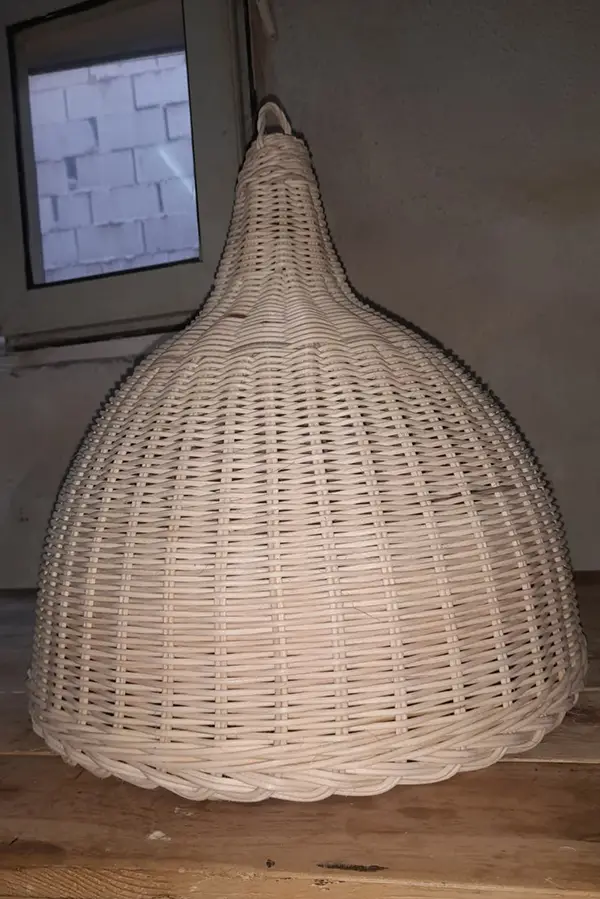 Çan Avize Rattan Hasır Örgü Bambu