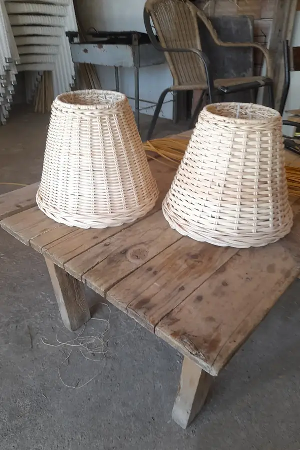 Rattan Bambu Hasır Aplik Avize