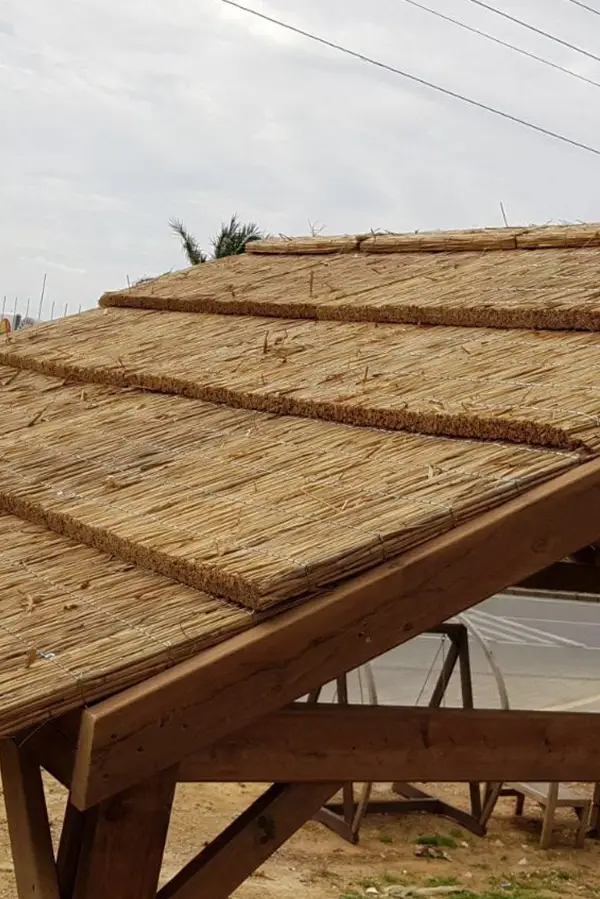 Kamış Çatı Kaplama (Hasır kalın örgü)