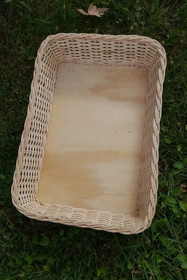 Su Bazlı Ahşap Oval Rattan Bambu Hasır Tabak
