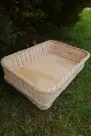 Su Bazlı Ahşap Oval Rattan Bambu Hasır Tabak